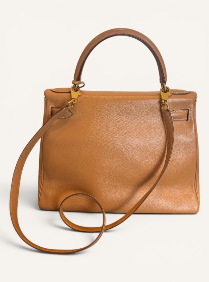 Sac Hermès Kelly 28 Courchevel Gold