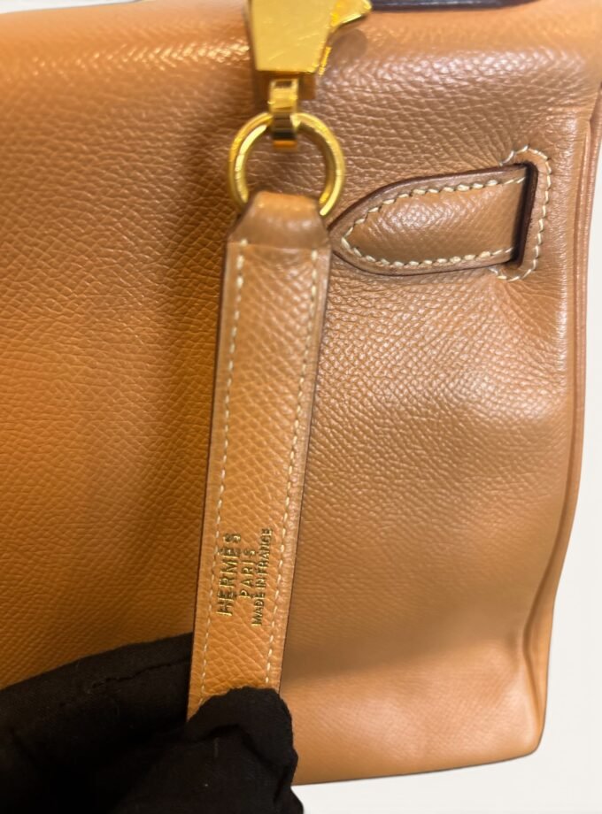 Sac Hermès Kelly 28 Courchevel Gold