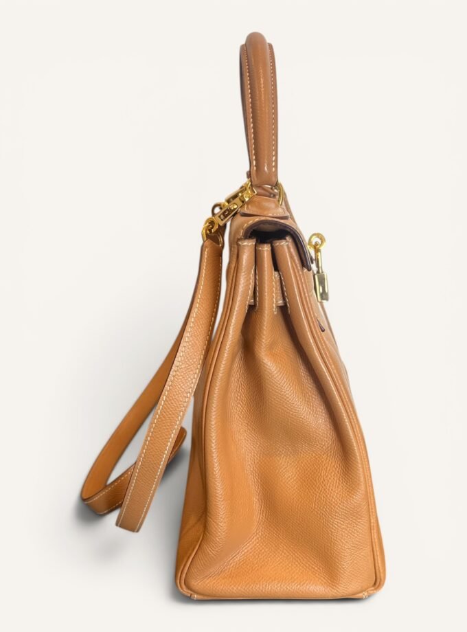 Sac Hermès Kelly 28 Courchevel Gold