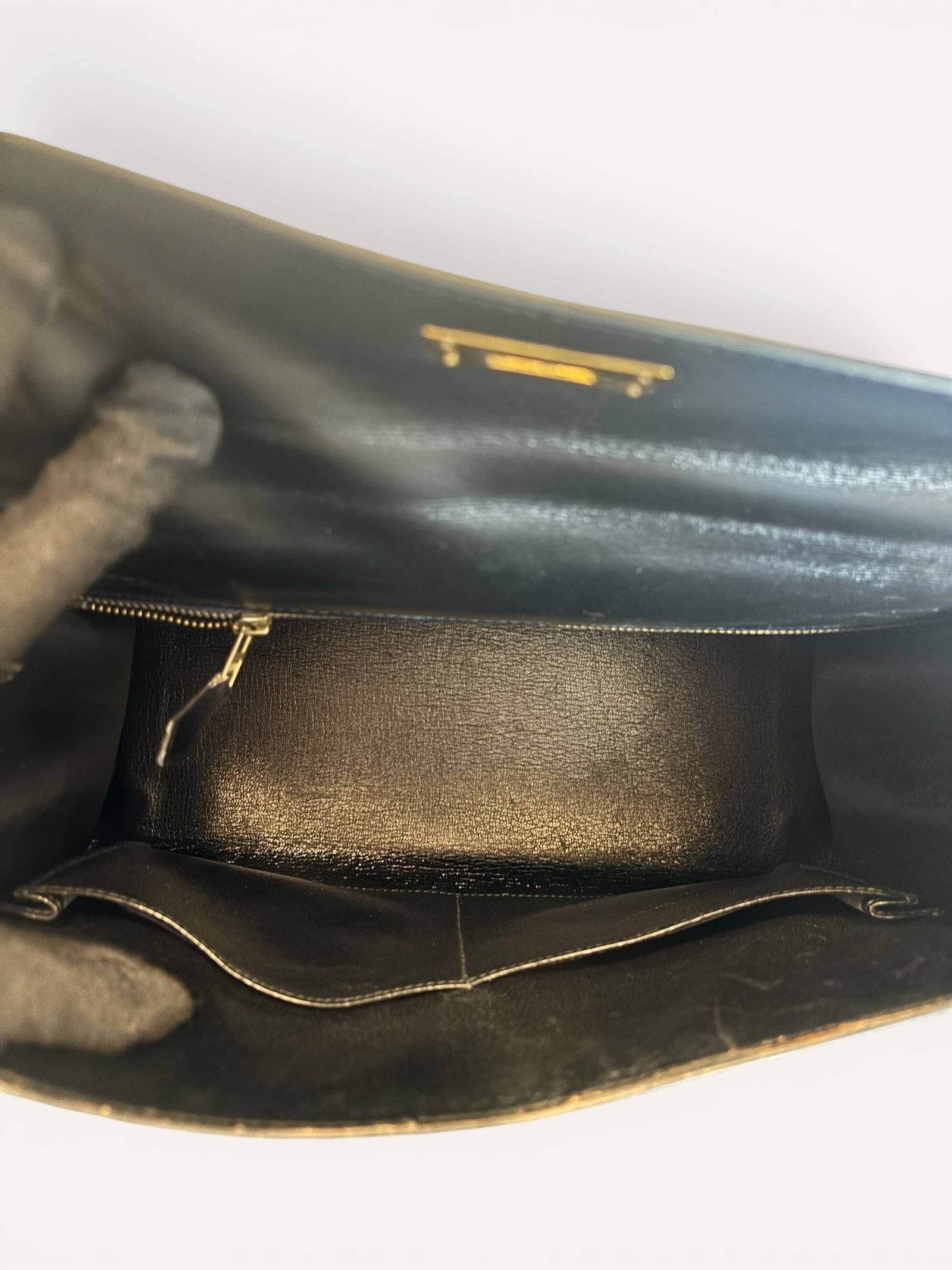 Kelly 28 Box Noir Vintage