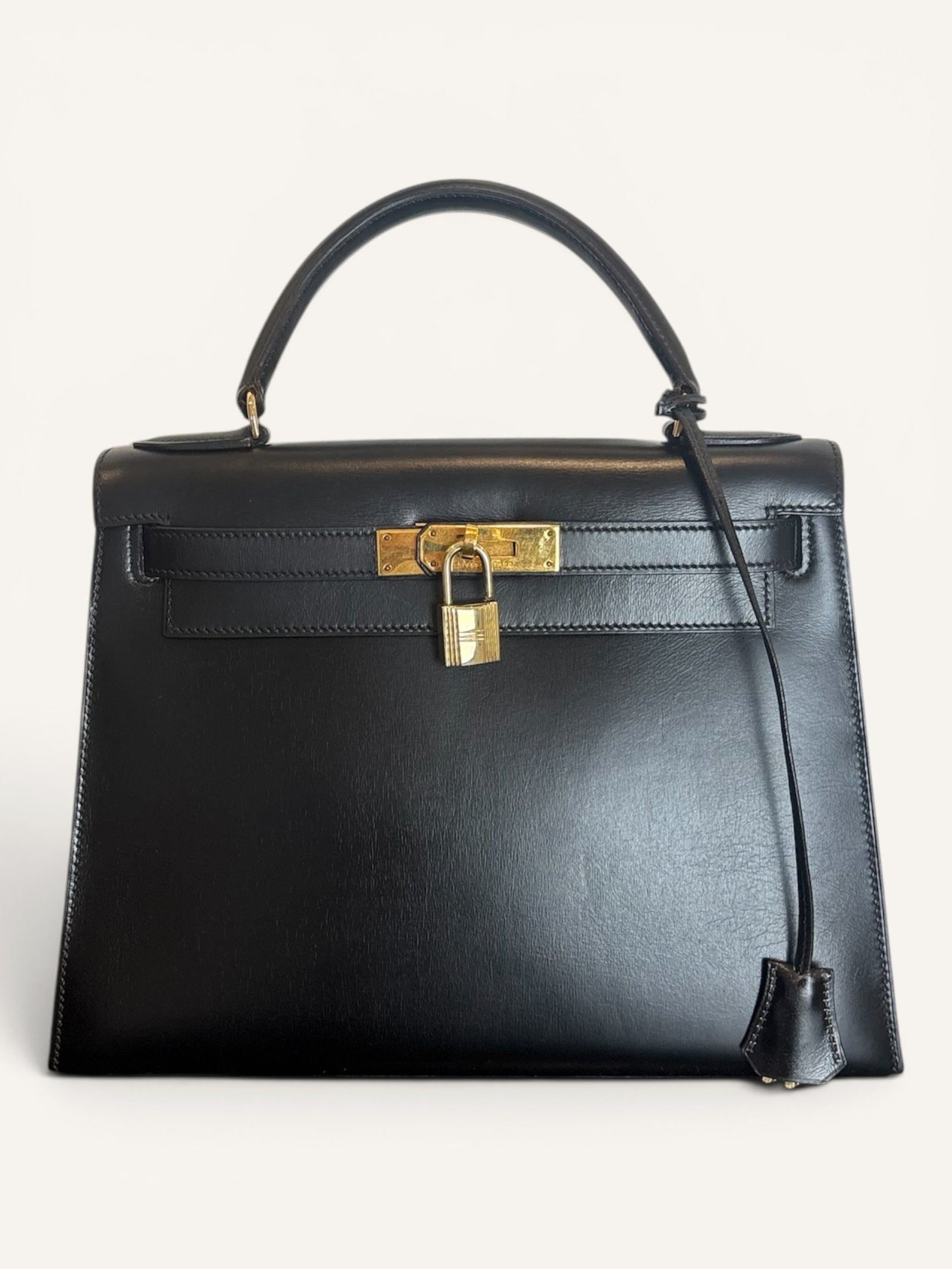 Kelly 28 Box Noir Vintage