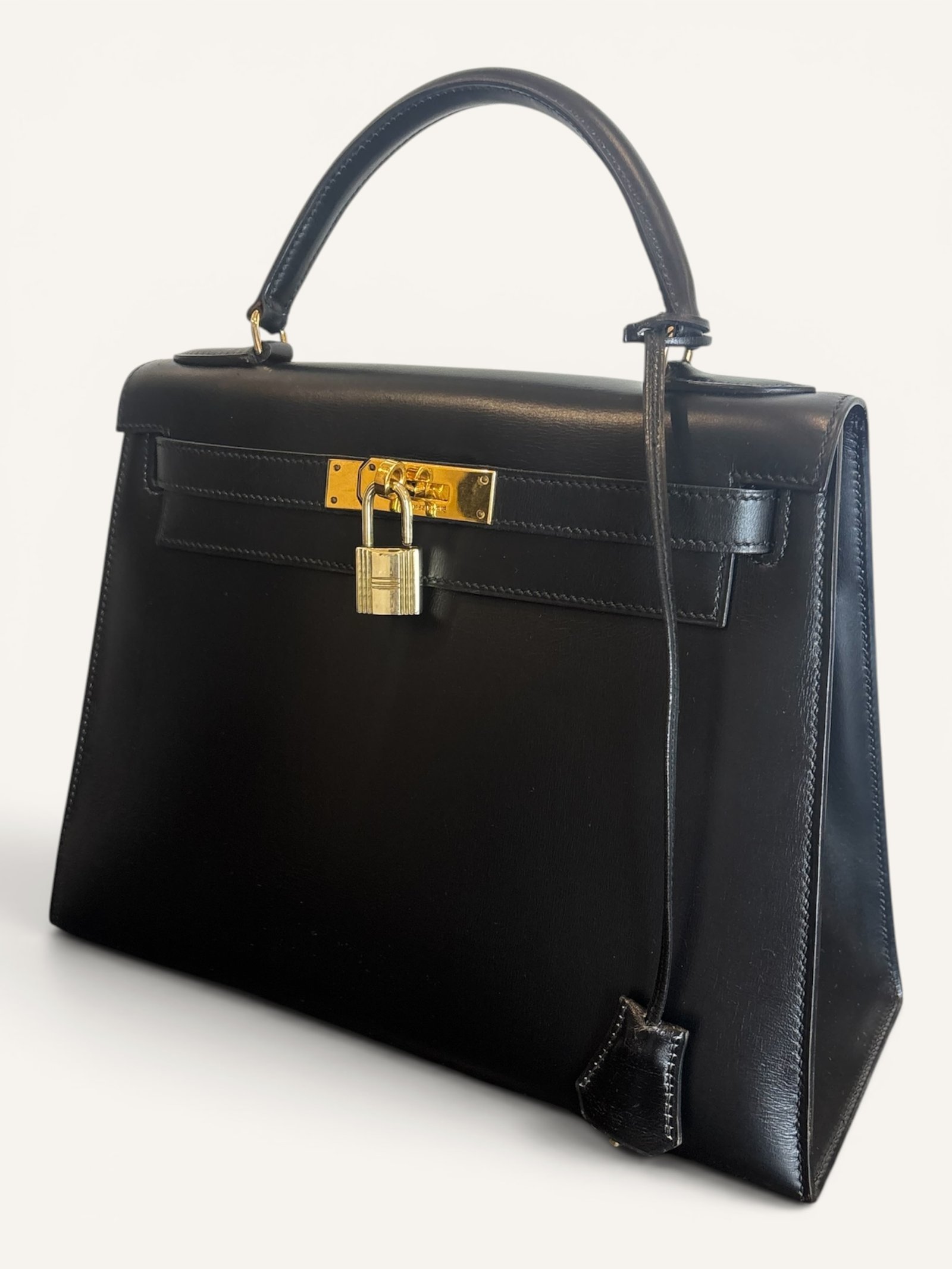 Kelly 28 Box Noir Vintage