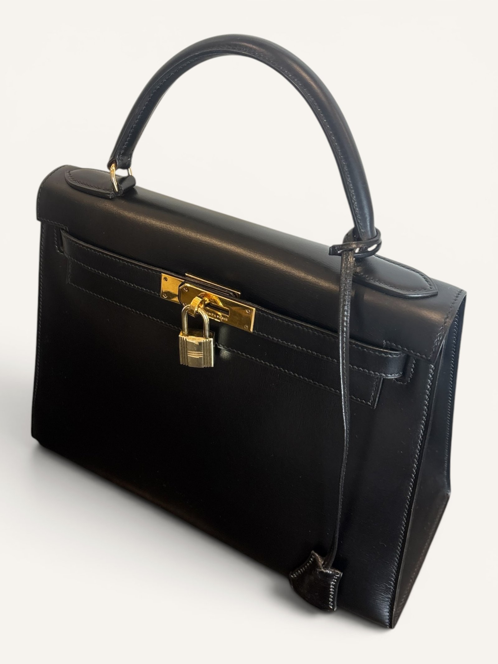 Kelly 28 Box Noir Vintage