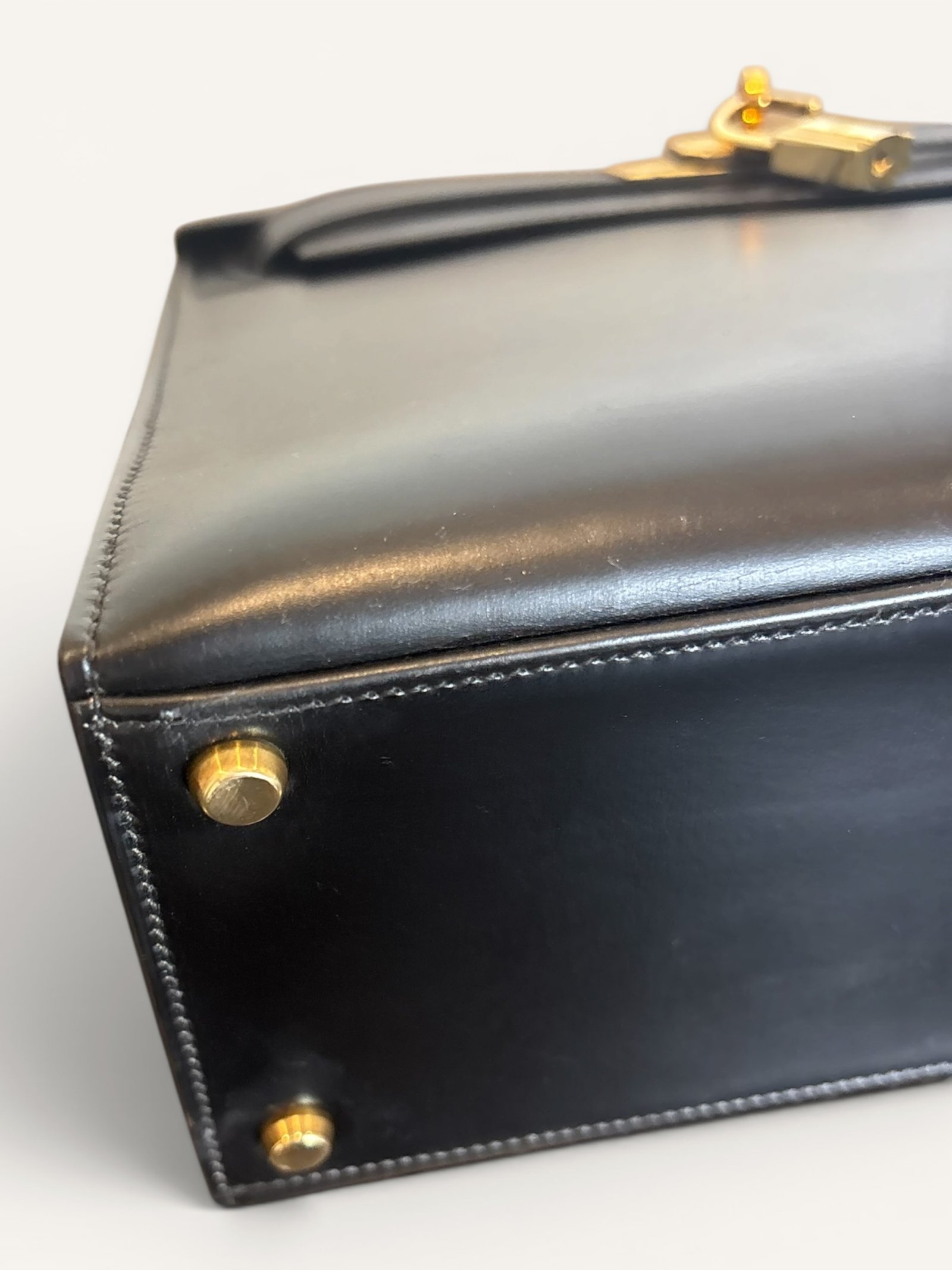 Kelly 28 Box Noir Vintage