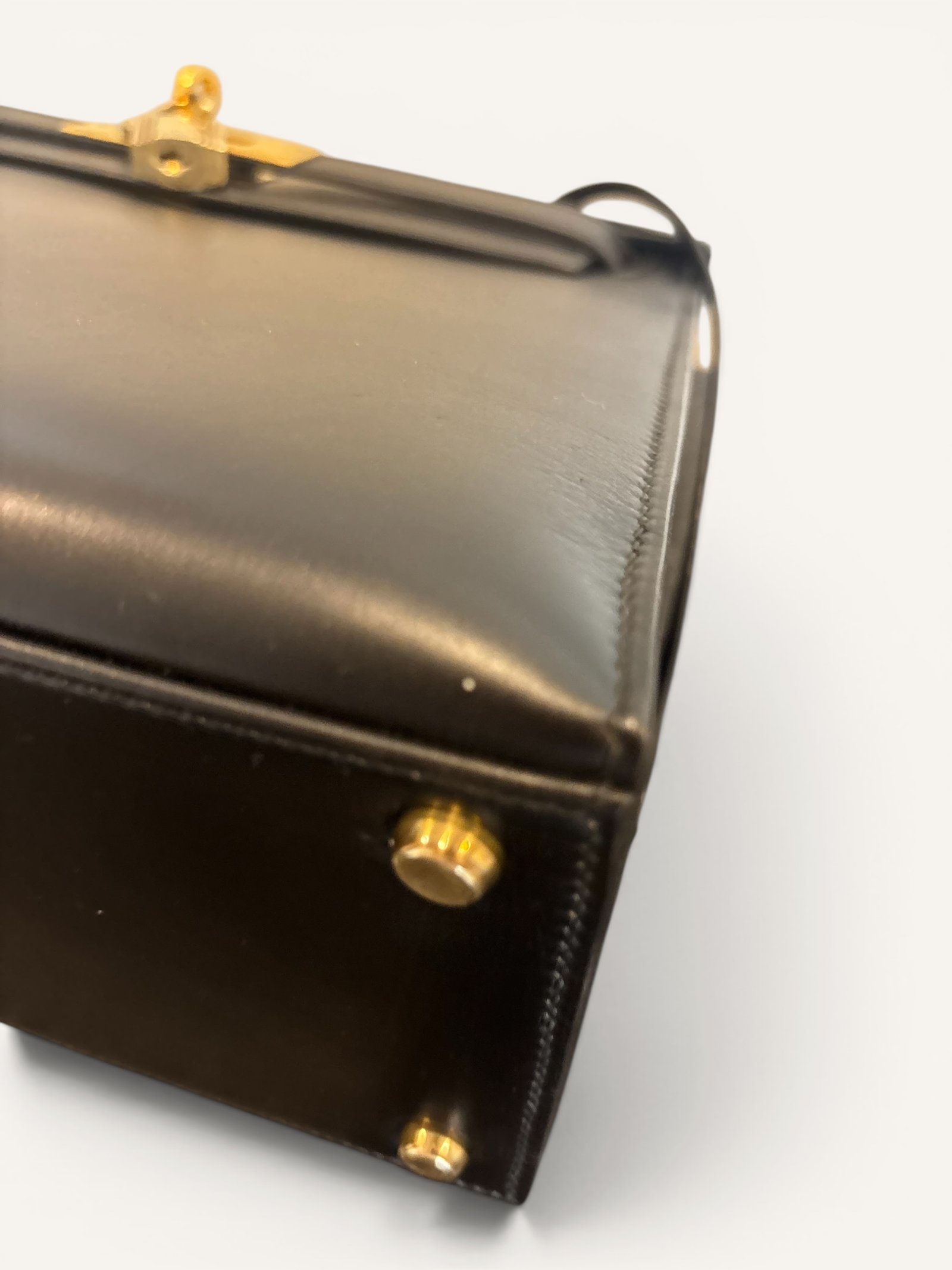 Kelly 28 Box Noir Vintage