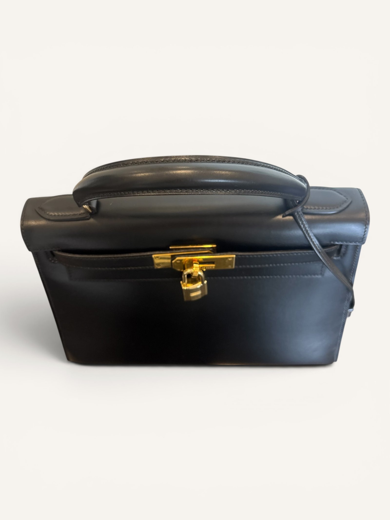 Kelly 28 Box Noir Vintage