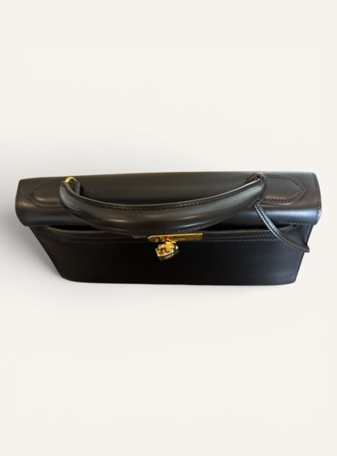 Sac Hermès Kelly 28 Box Noir 1978