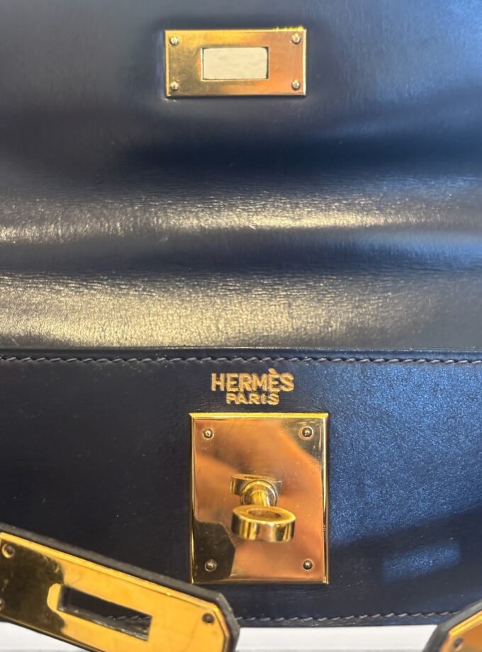Sac Hermès Kelly 28 Toile & Cuir 1965