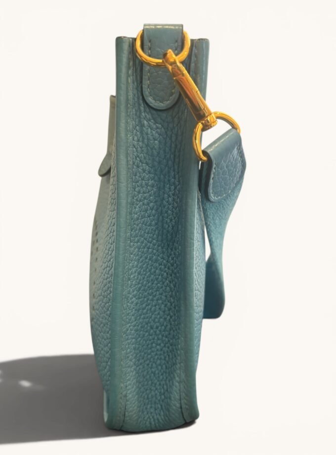 Sac Hermès Mini Evelyne Bleu Jean