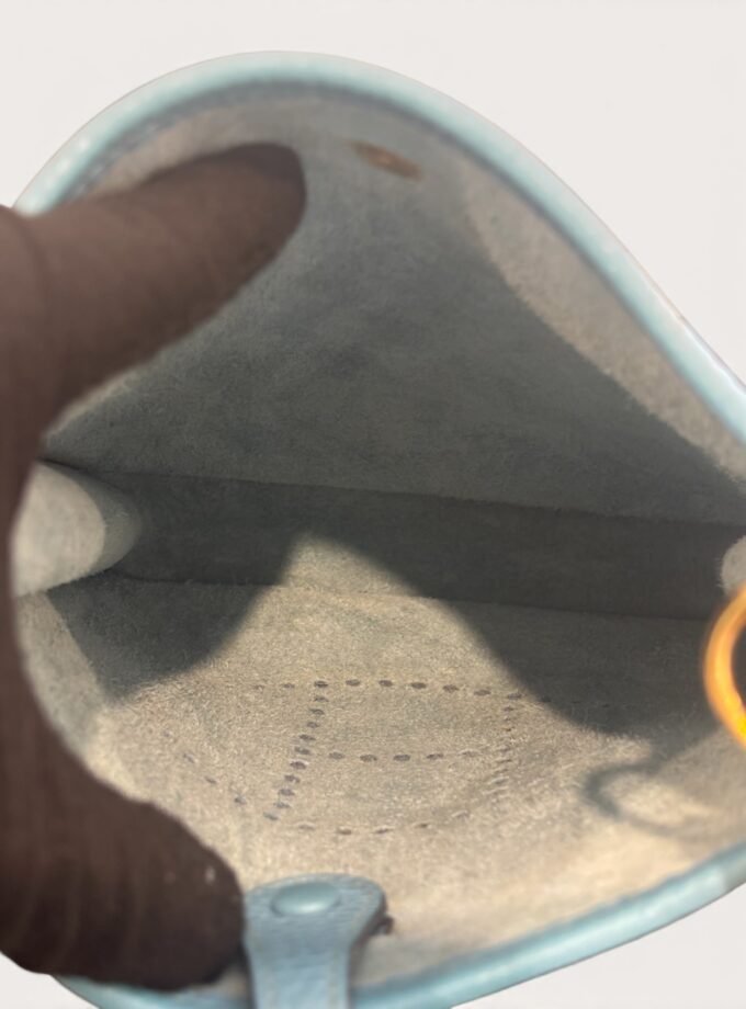 Sac Hermès Mini Evelyne Bleu Jean
