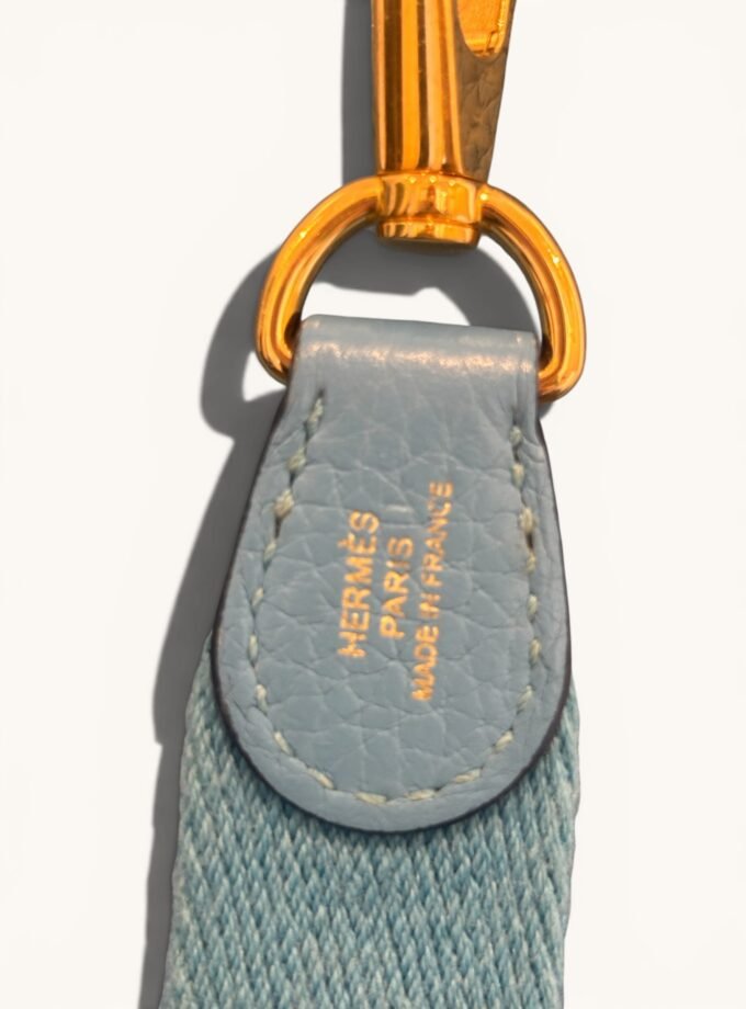 Sac Hermès Mini Evelyne Bleu Jean