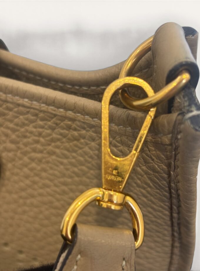 Sac Hermès Mini Evelyne Sable