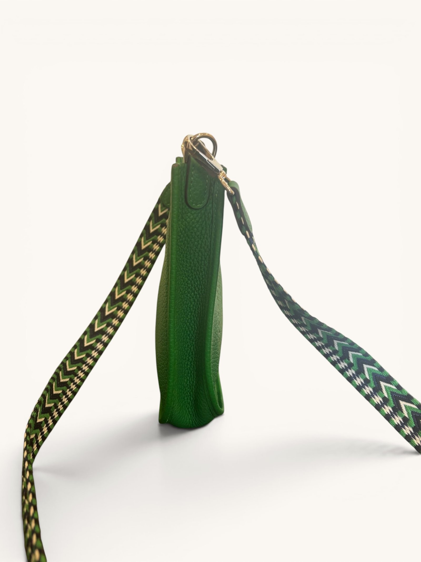 sac Hermès Mini Evelyne vert palladium 2020