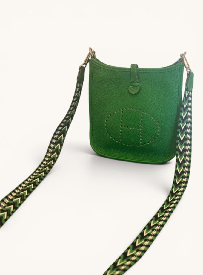 sac Hermès Mini Evelyne vert palladium 2020