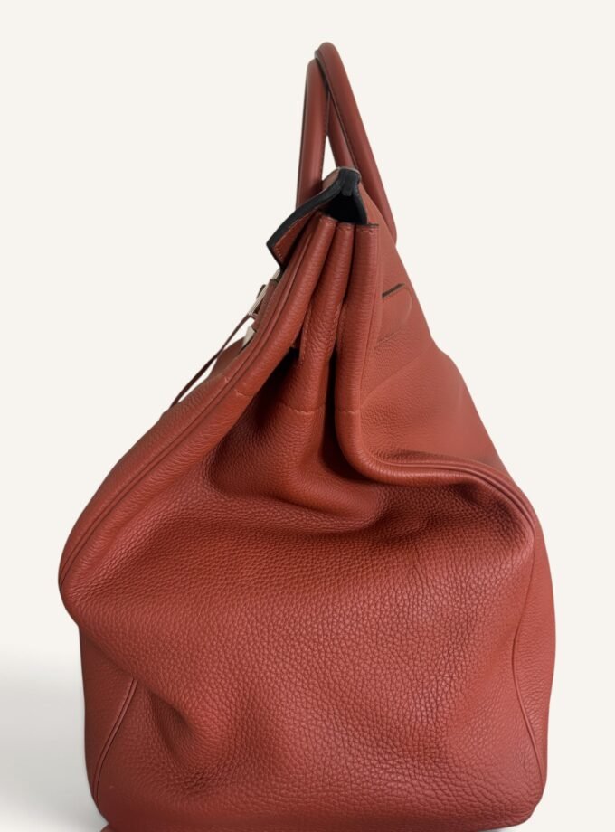 Sac Hermès HAC 50 Terracota Palladium