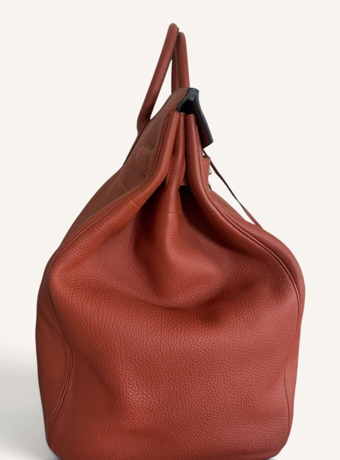 Sac Hermès HAC 50 Terracota Palladium