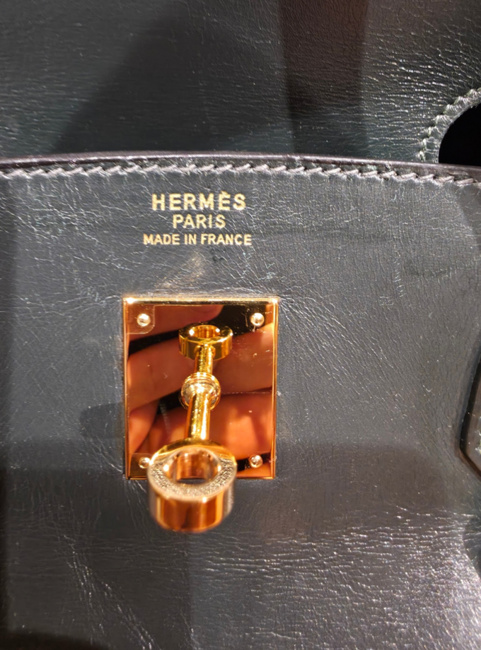 Sac Hermès Birkin 40 Box Vert