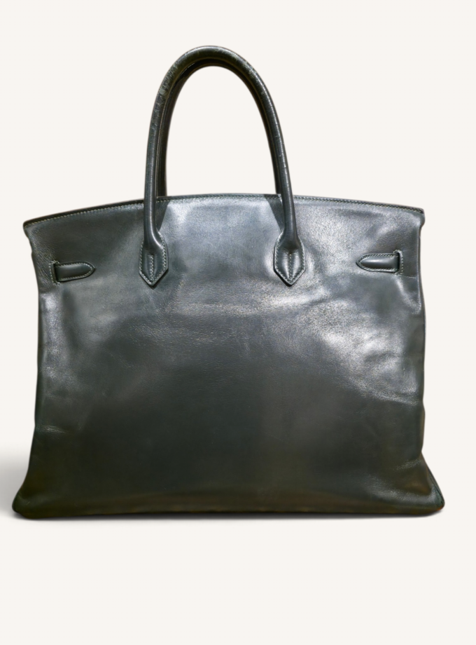 Sac Hermès Birkin 40 Box Vert