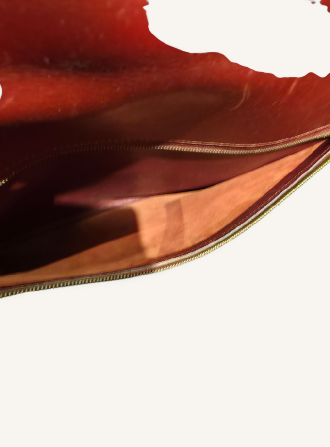Sac Hermès Kelly 35 Box Rouge H Gold 1993