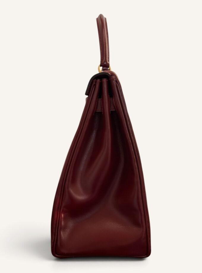 Sac Hermès Kelly 35 Box Rouge H 1981