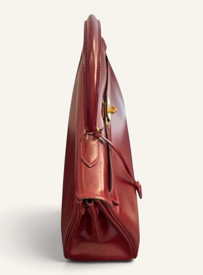 Sac Hermès Kelly 35 Box Rouge H 1981