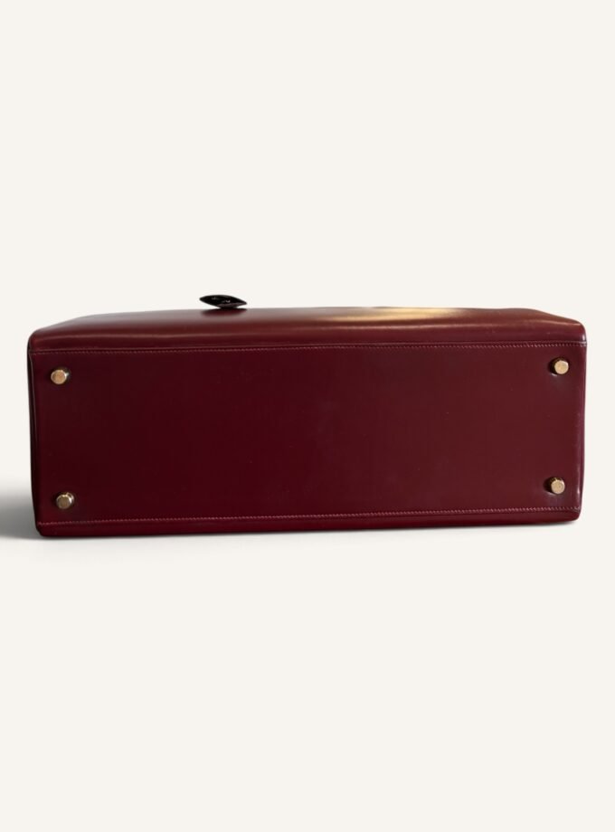 Sac Hermès Kelly 35 Box Rouge H 1981