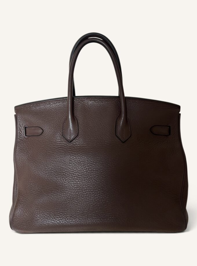 Sac Hermès Birkin 35 Taurillon Ebene