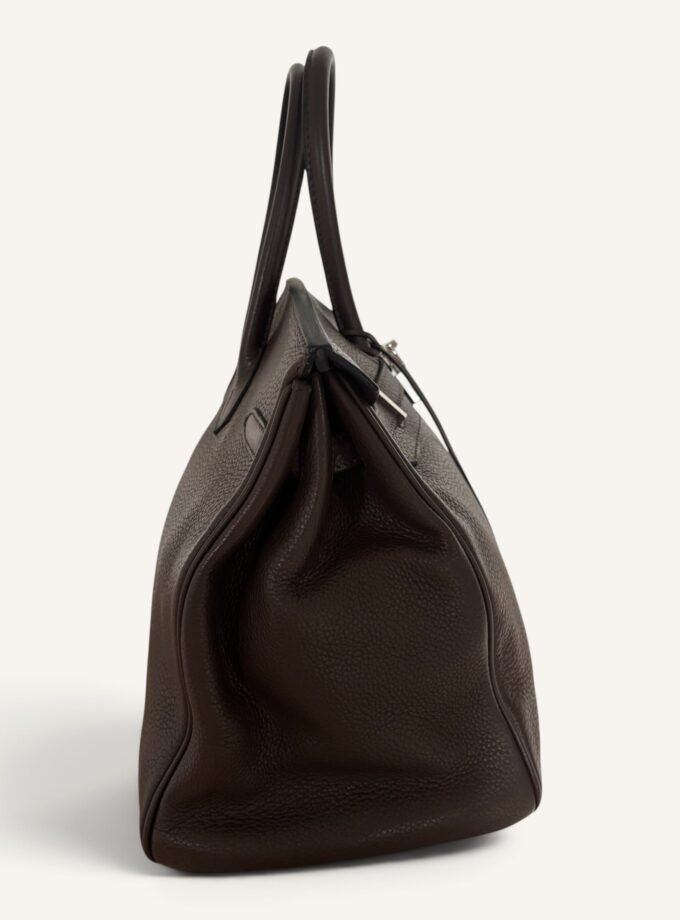 Sac Hermès Birkin 35 Taurillon Ebene