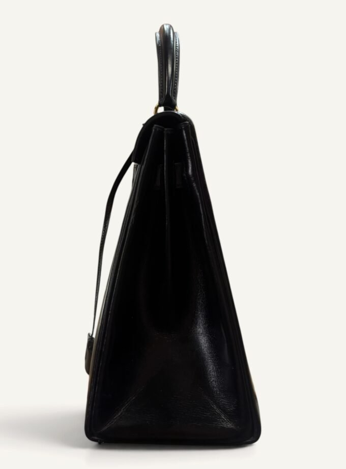 Sac Hermès Kelly 32 box noir 1956