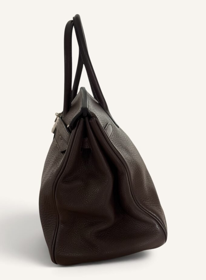 Sac Hermès Birkin 35 Taurillon Ebene