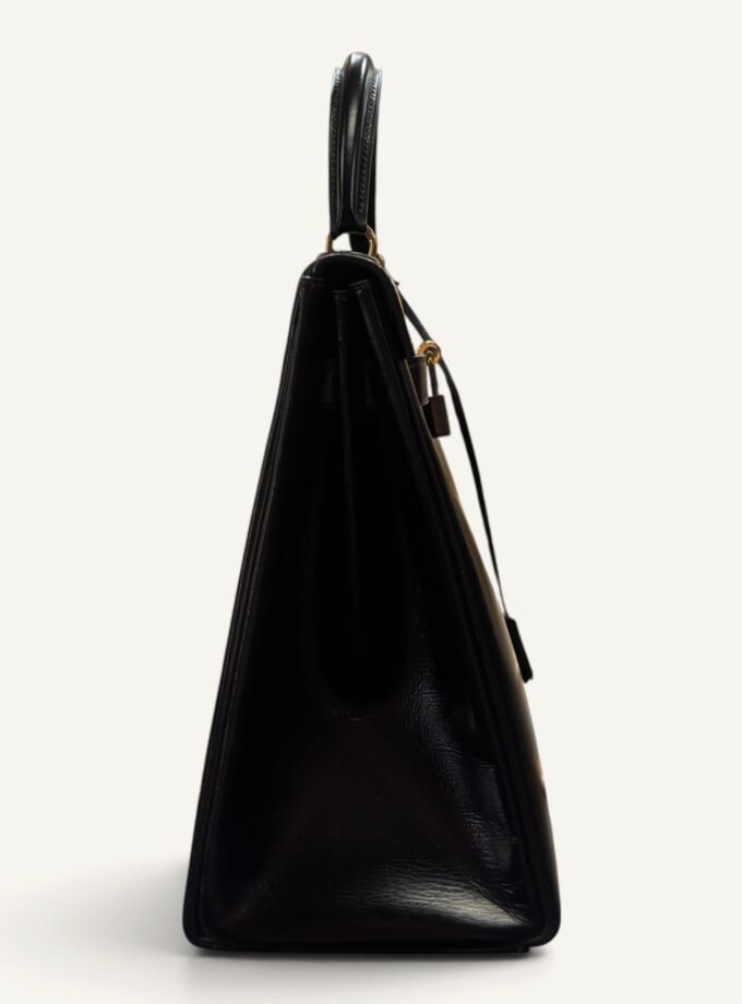 Sac Hermès Kelly 32 box noir 1956