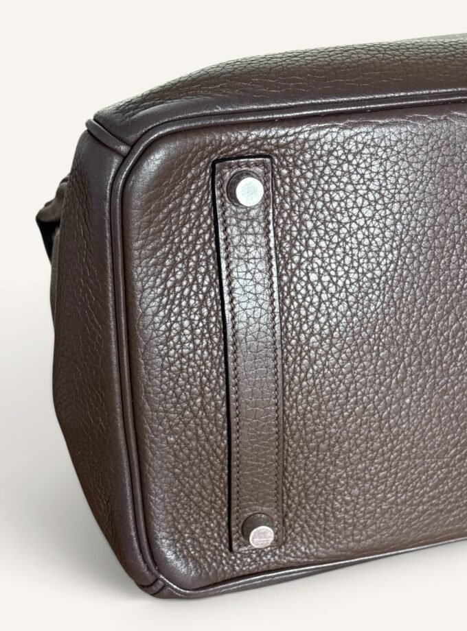Sac Hermès Birkin 35 Taurillon Ebene