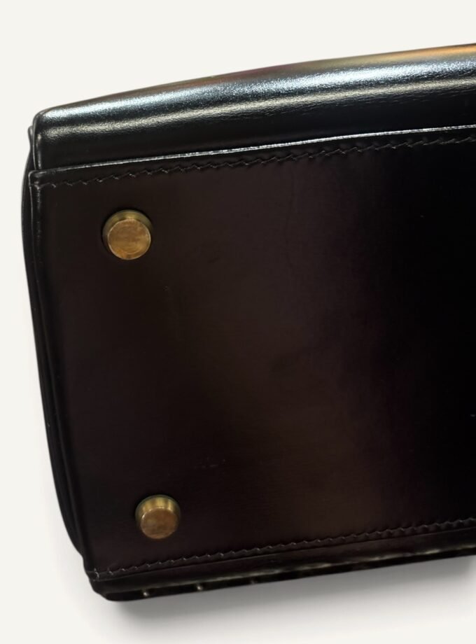 Sac Hermès Kelly 32 box noir 1956