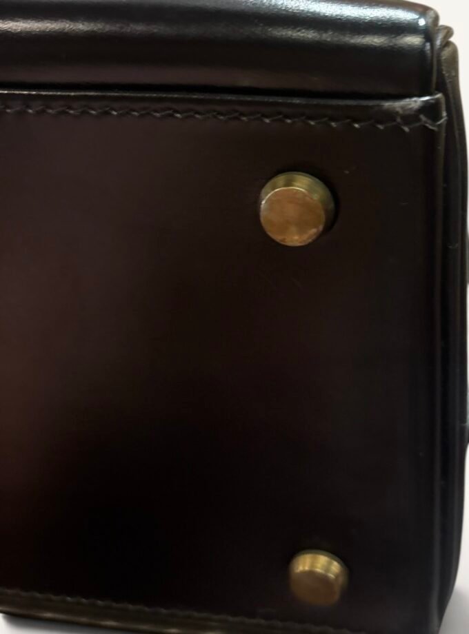 Sac Hermès Kelly 32 box noir 1956
