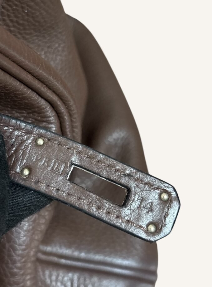 Sac Hermès Birkin 35 Taurillon Ebene