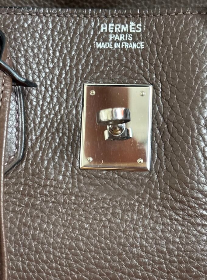 Sac Hermès Birkin 35 Taurillon Ebene