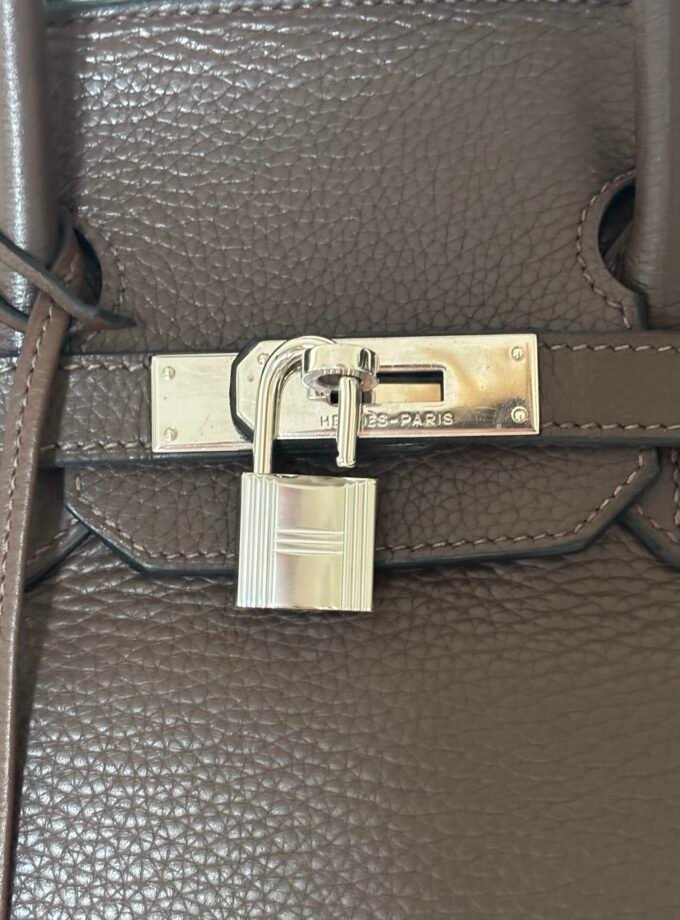 Sac Hermès Birkin 35 Taurillon Ebene
