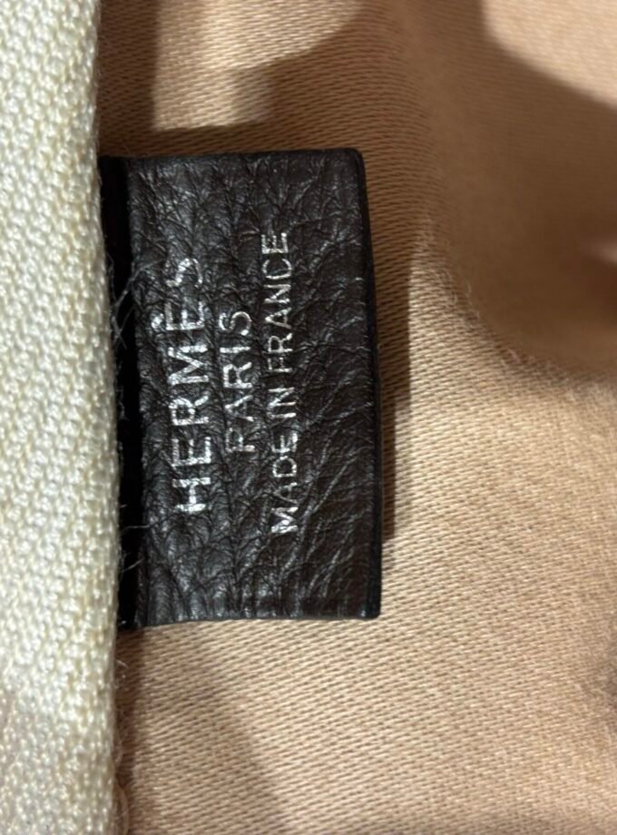 Sac Hermès Victoria 50 toile & cuir marron