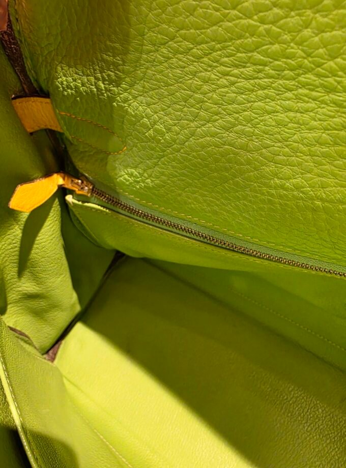 Sac Hermès Kelly 32 Tricolore Taurillon Clémence