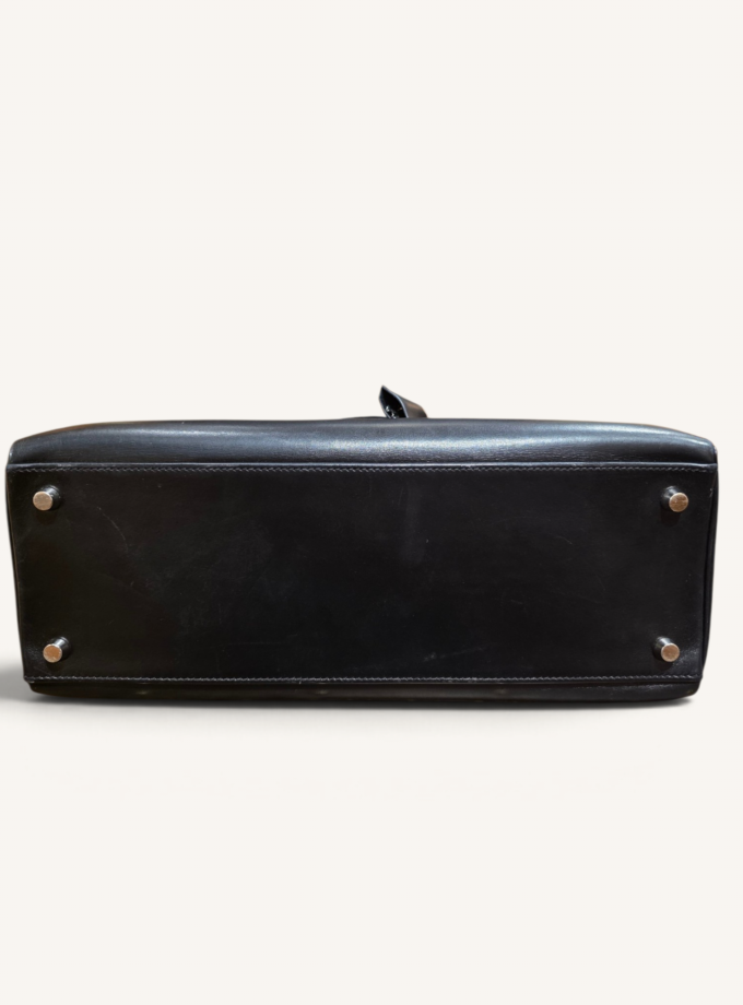 Sac Hermès Kelly 32 Box Noir Palladium