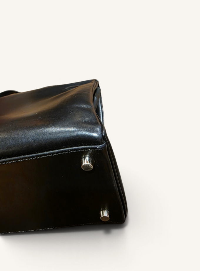 Sac Hermès Kelly 32 Box Noir Palladium