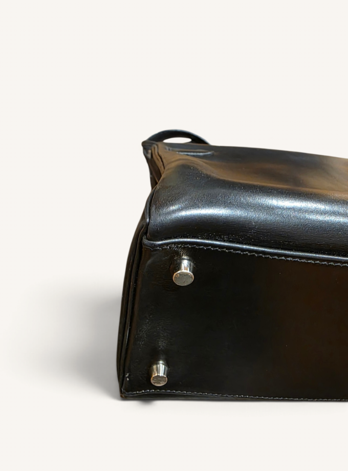 Sac Hermès Kelly 32 Box Noir Palladium