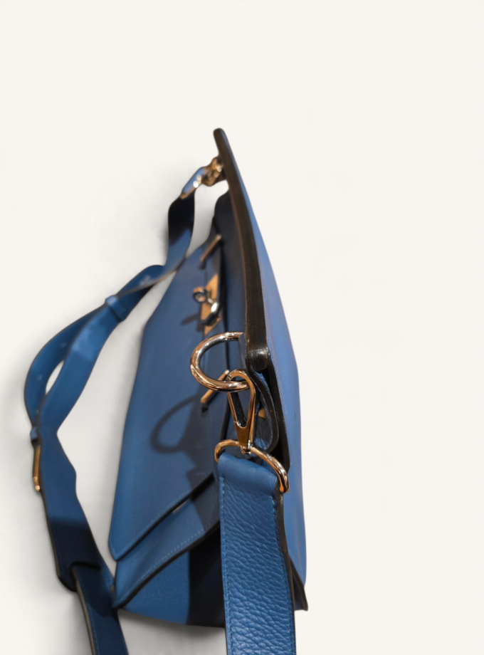 Sac Hermès Gypsière Bleu Togo
