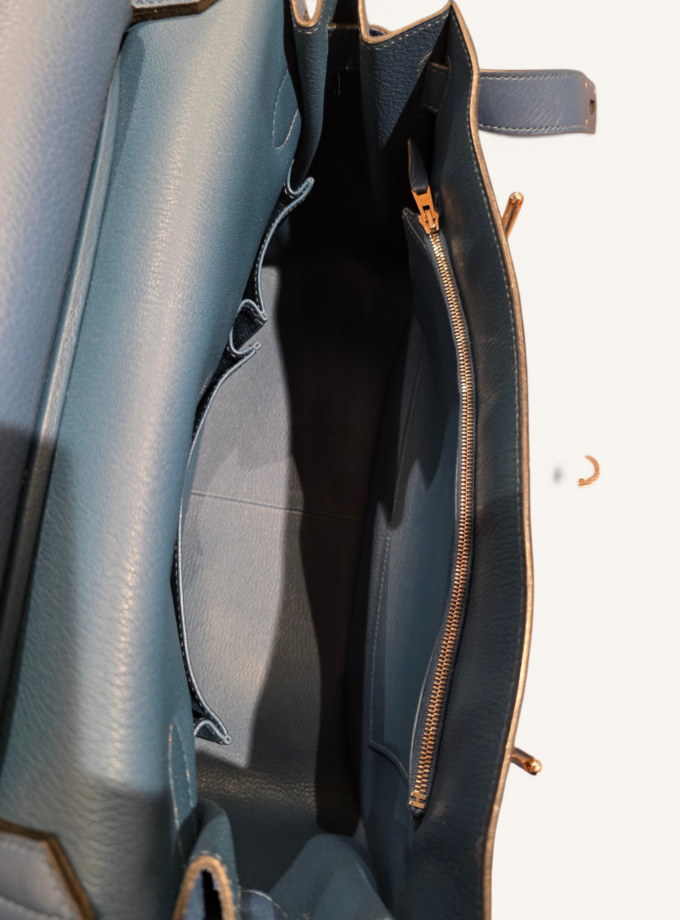 Sac Hermès Gypsière Bleu Togo