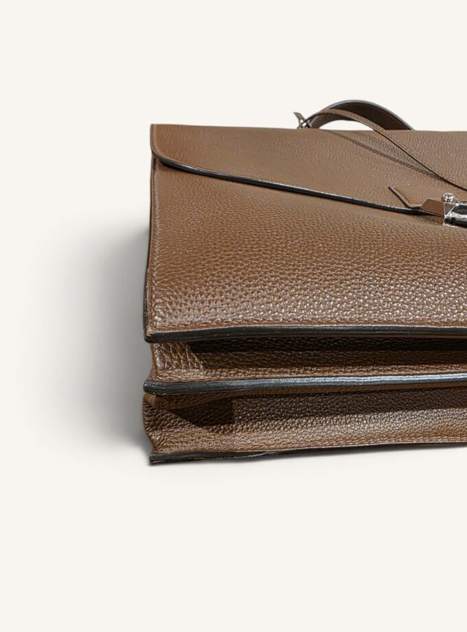 Sac à Dépêches Hermès Togo Marron