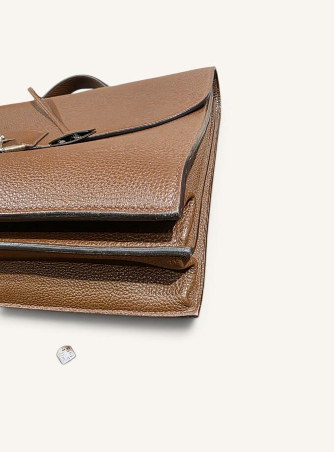 Sac à Dépêches Hermès Togo Marron