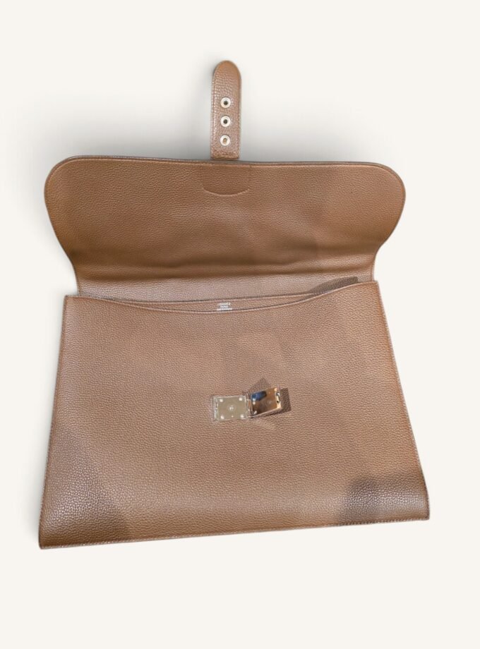Sac à Dépêches Hermès Togo Marron