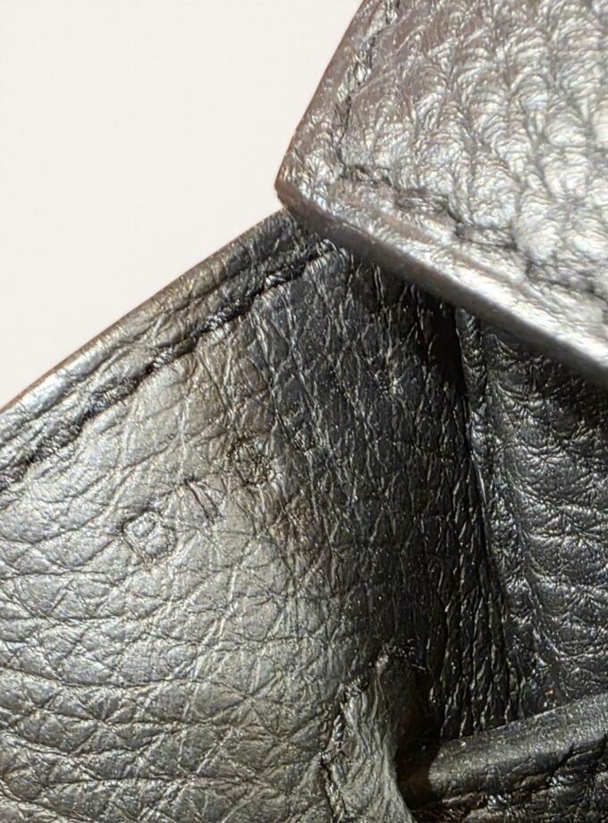Sac Hermès HAC 40 Toile & Cuir Noir