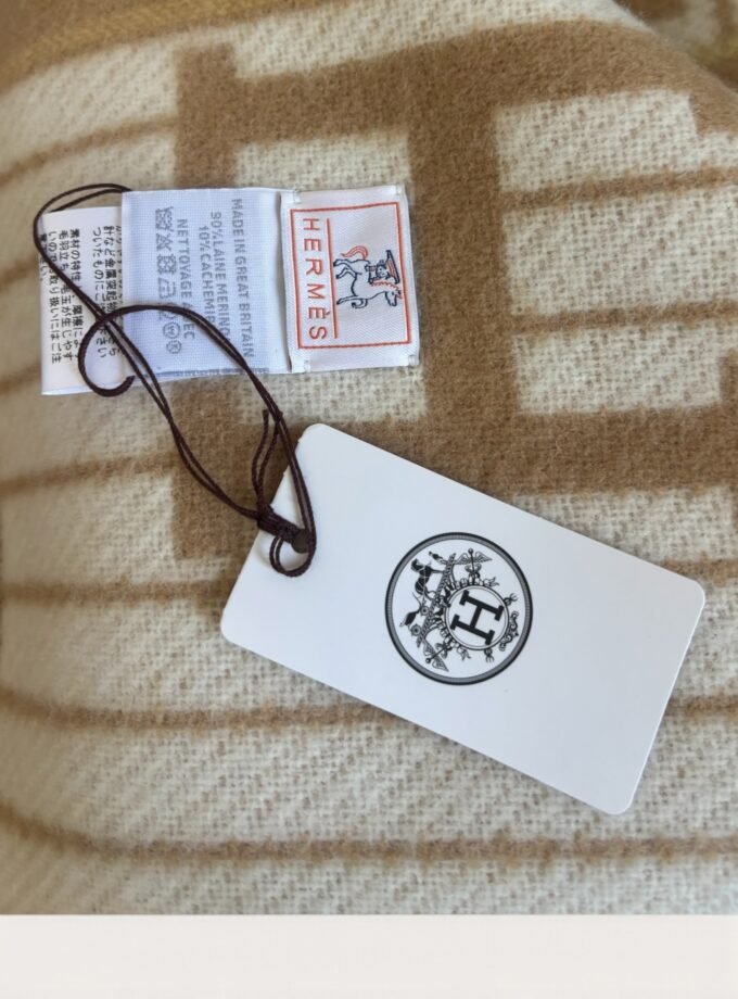 Plaid Hermès Avalon Beige