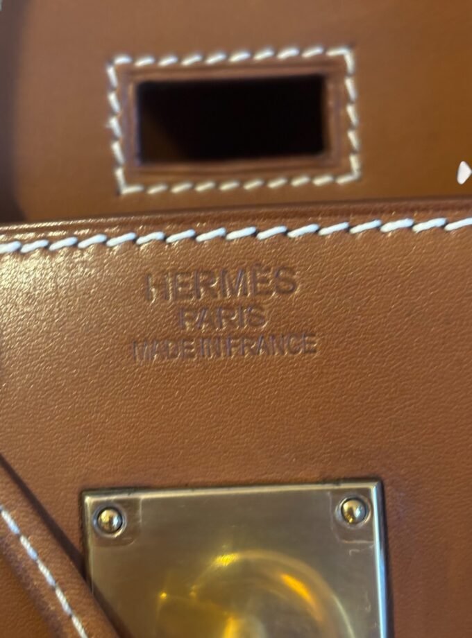 Sac Hermès HAC 40 Toile & Cuir Barenia Rare
